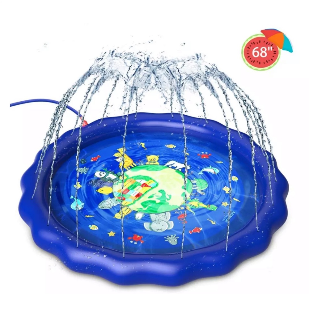 Azssmuk Children’s Fountain Mat-Animal Sprinkler